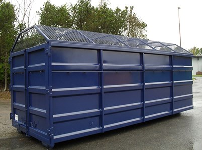 Container med trapeztag