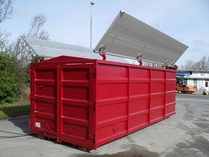 Containere med låg til hele Danmark | Se vores containere her