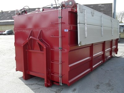 30m3 Container med hydraulisk låg