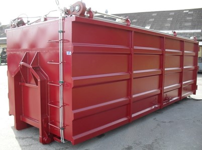 30m3 Container med hydraulisk låg