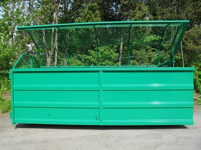 Container med trapeztag