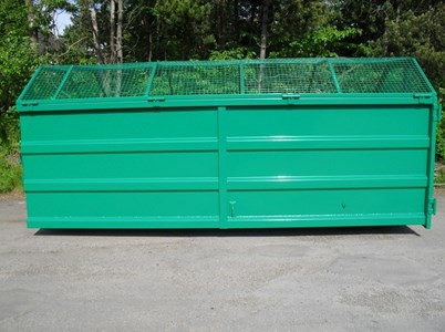 Container med trapeztag