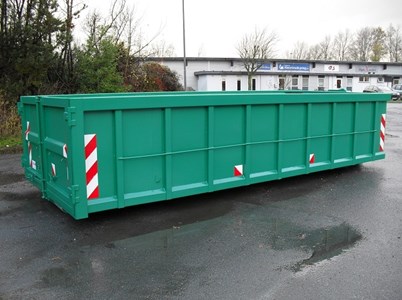 Åben 17m3 container